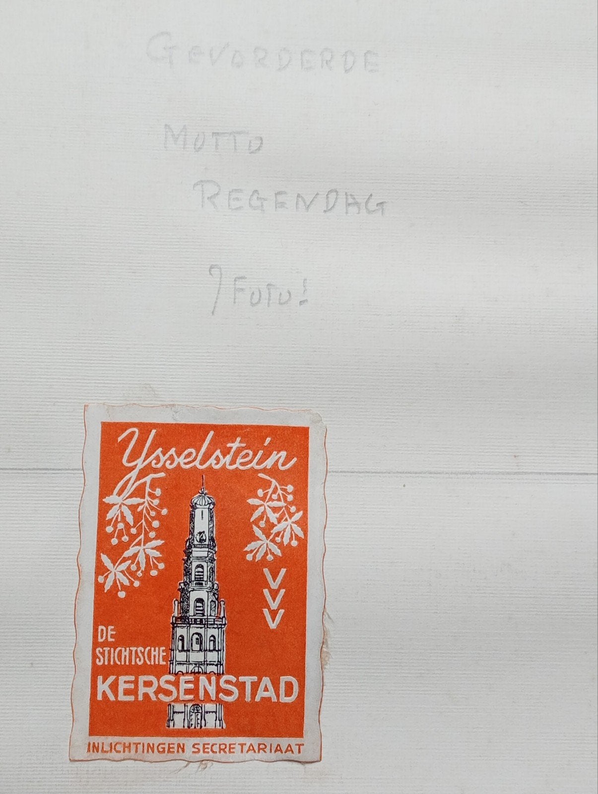 Torentrap IJsselstein jaren 30, Ophalen of Verzenden, Voor 1940, Gebruikt