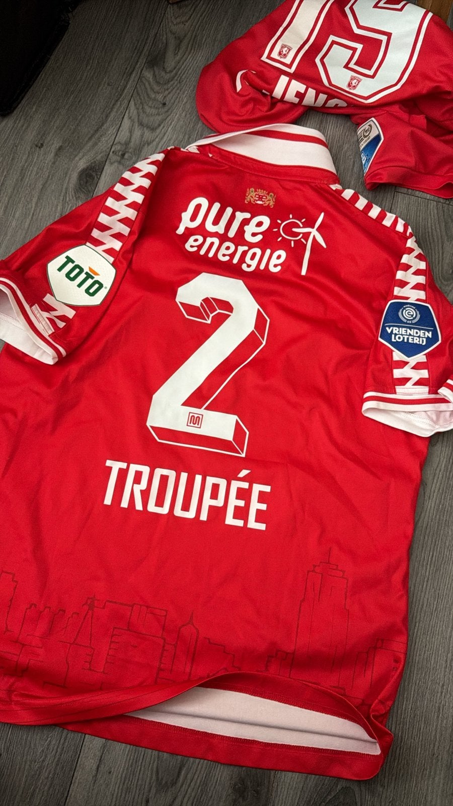 Matchworn FC Twente shirt - Troupee #2, Ophalen, Overige maten, Voetbal, Gedragen