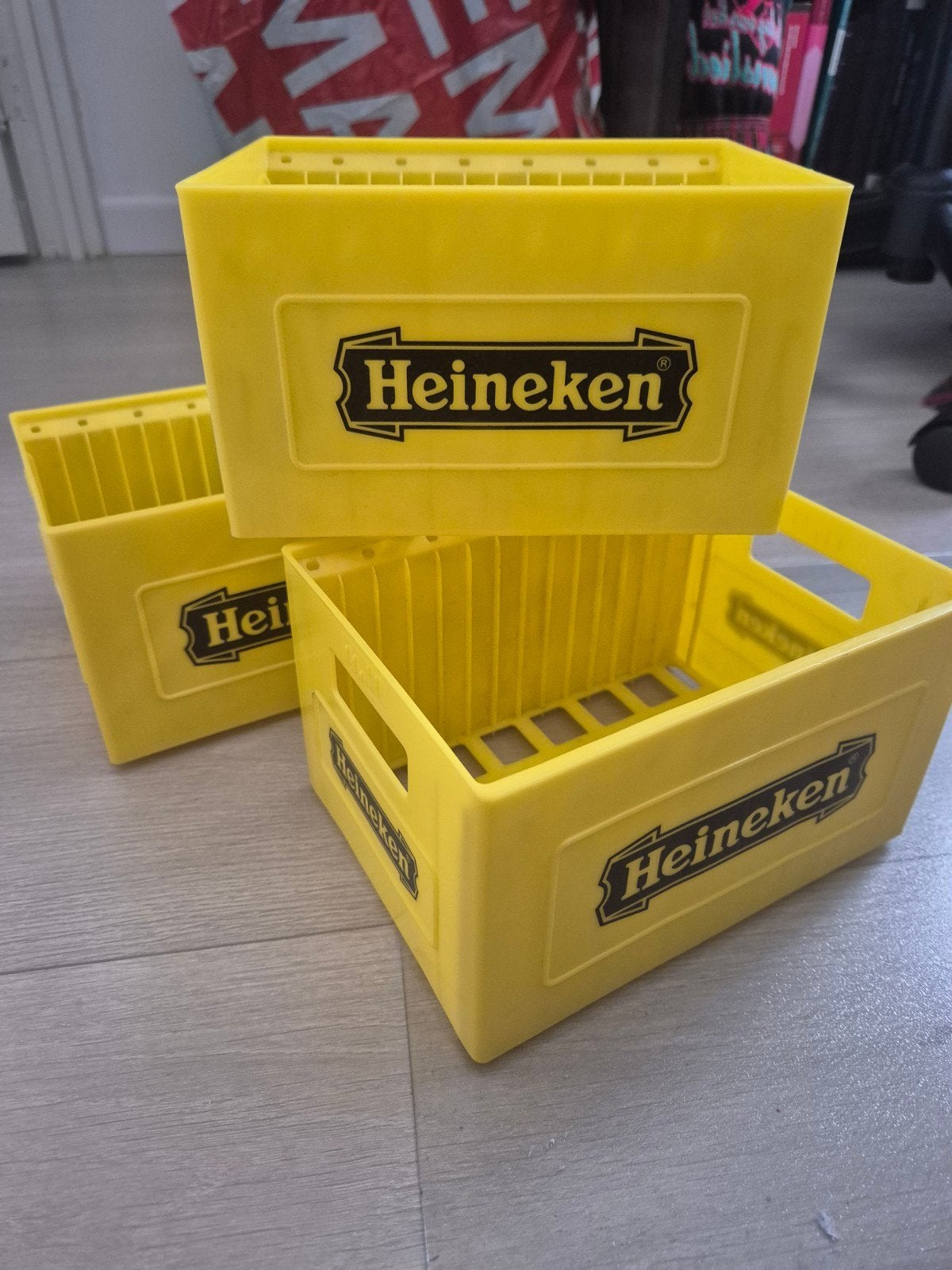 Heineken CD-rekjes - Mini Kratjes - Set van 3, Ophalen of Verzenden, Zo goed als nieuw, Gebruiksvoorwerp