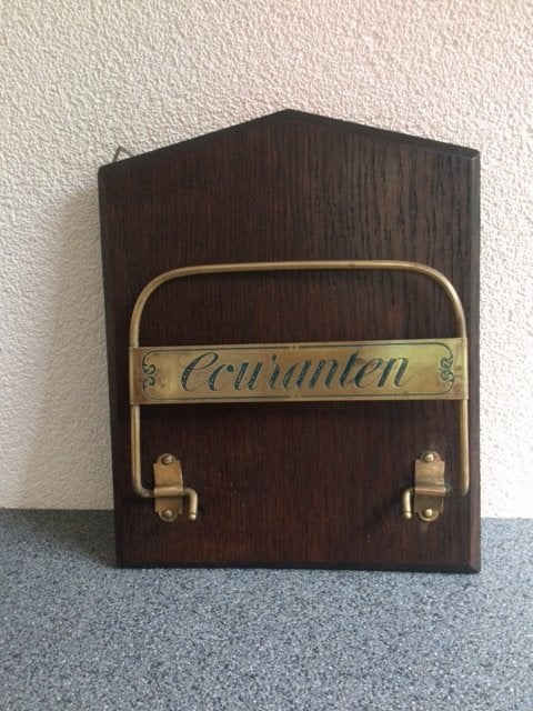 art deco krantenhanger/ "Couranten" houder jaren 20/30, Ophalen of Verzenden