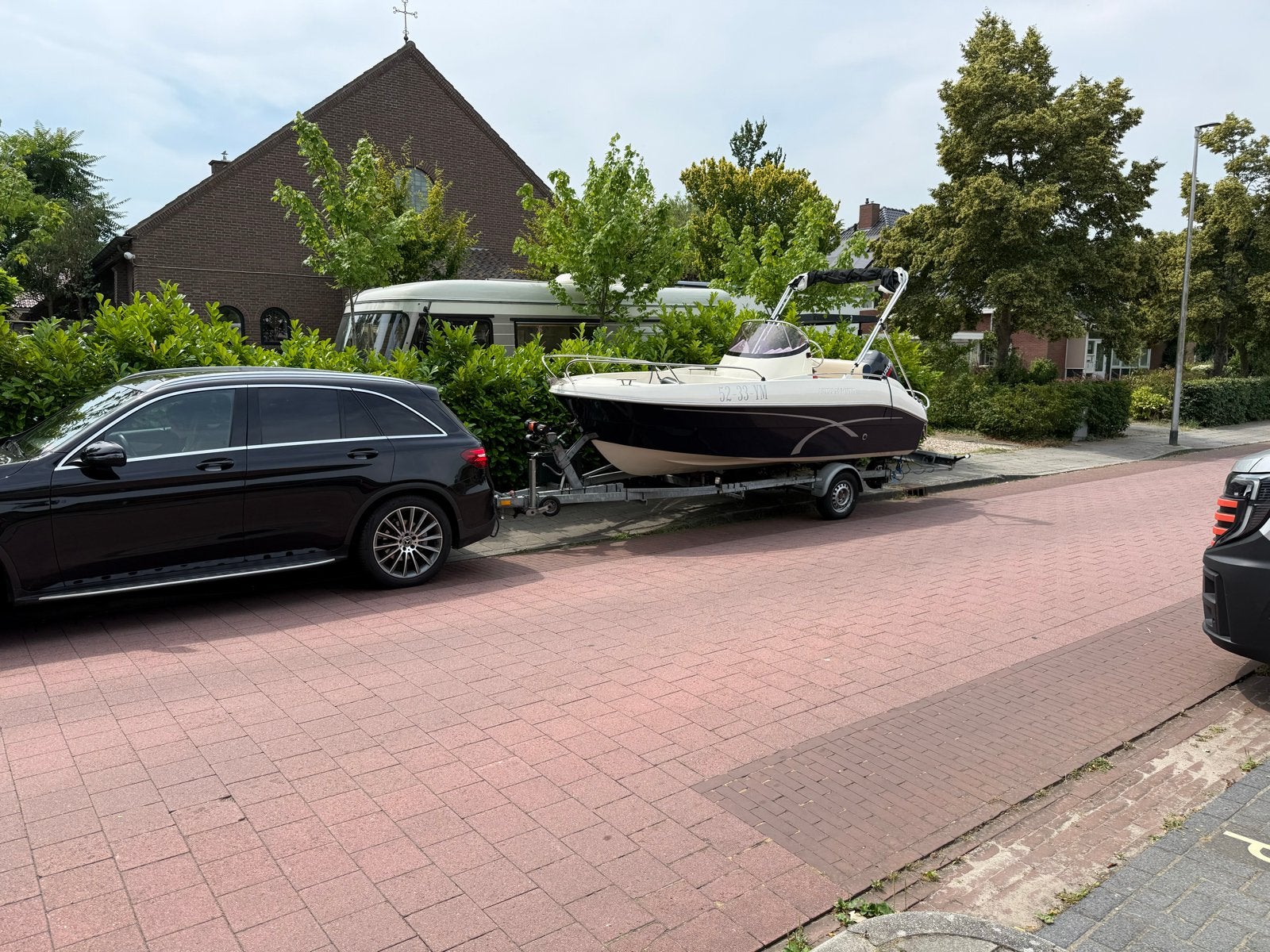 Prins 480 open console/speedboot 90 PK 4 takt met trailer, Ophalen, Overige merken, 70 tot 120 pk, Zo goed als nieuw
