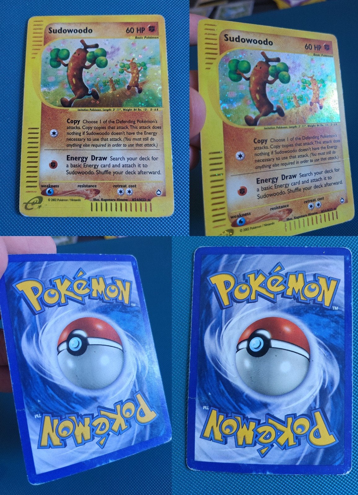 Pokemon kaart Sudowoodo Aquapolis (goede staat), Ophalen of Verzenden, Zo goed als nieuw, Losse kaart