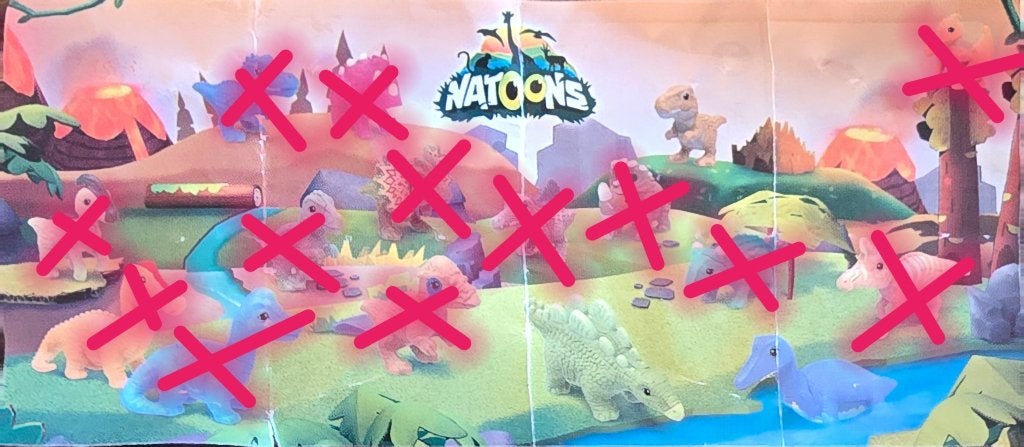 Natoons kindersurprise dino's, Verzamelen, Ophalen of Verzenden, Zo goed als nieuw, Hardplasticfiguren