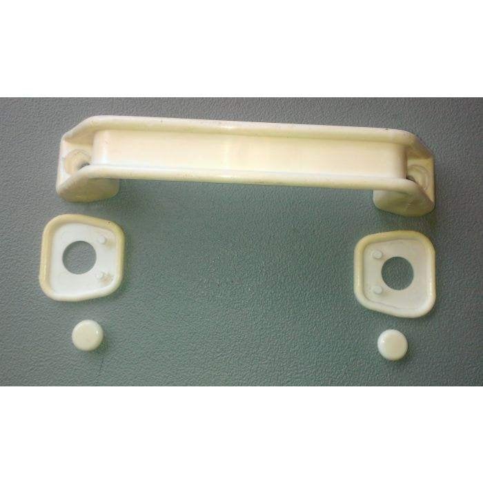 2x (set) gebruikte Crescent handgrepen wit. € 10,00, Ophalen of Verzenden, Nieuw, Overige typen