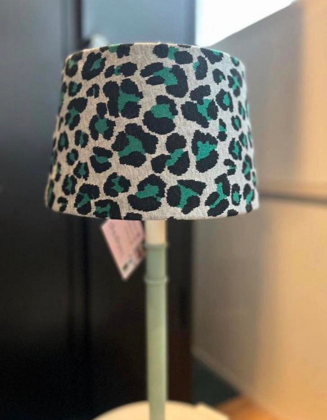 Unieke vintage lampenkap met evt voet NIEUW, Ophalen of Verzenden, Zo goed als nieuw, Rond