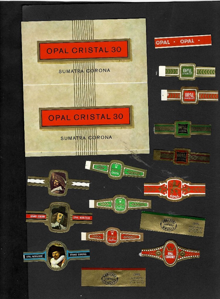 Opal  etiketje/banden, Ophalen of Verzenden, Gebruikt, Sigarenbandjes