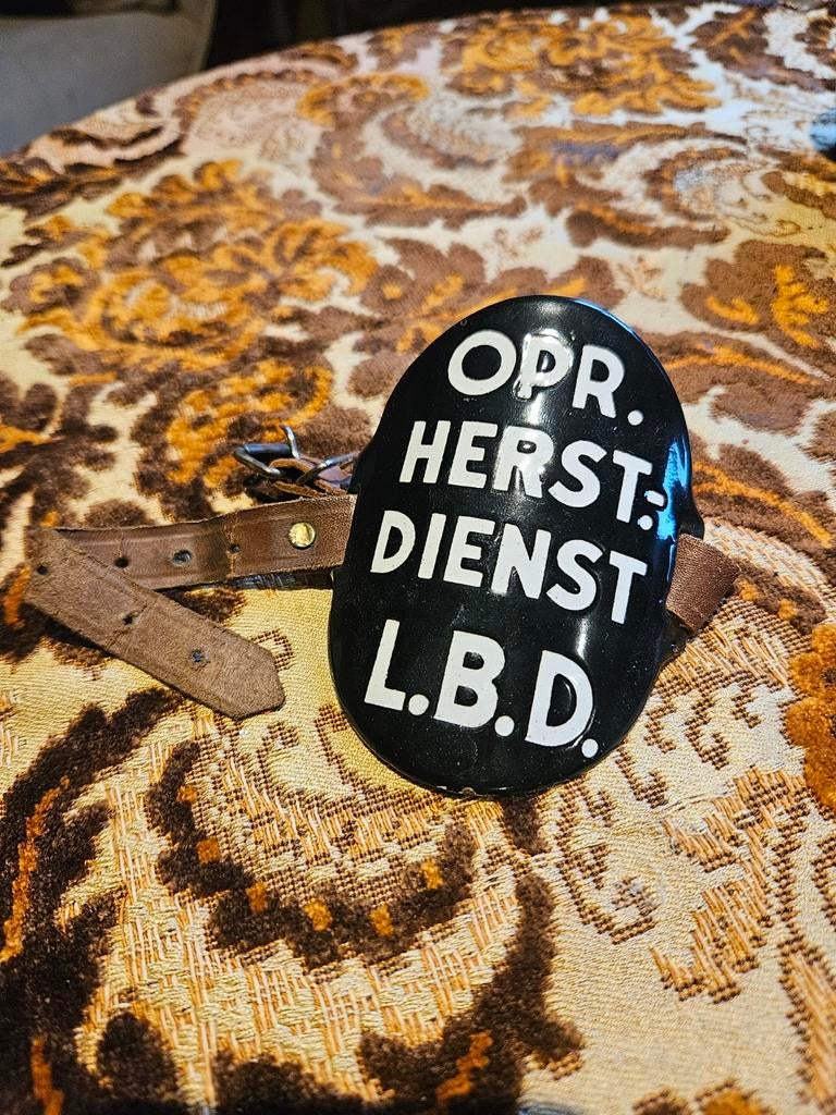 Luchtbeschermingsdienst Oproep Herstel Dienst WW2, Verzamelen, Ophalen of Verzenden, Overige soorten, Nederland, Embleem of Badge