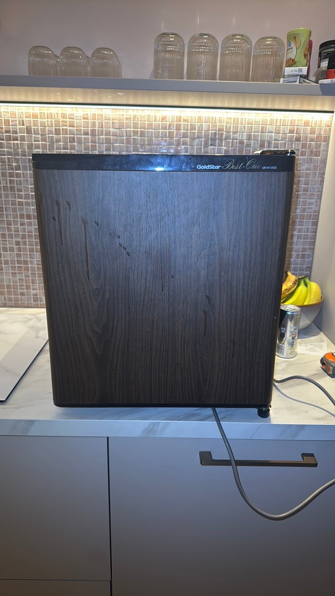 Goldstar mini koolkast, Ophalen