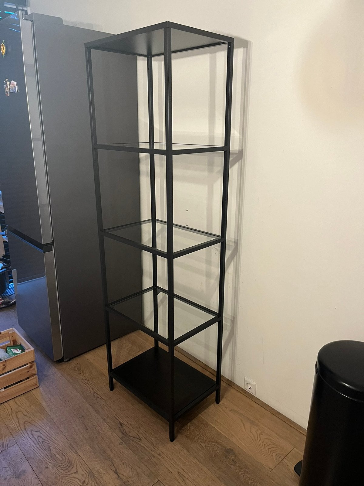 Vittsjö Ikea vitrinekast, Ophalen, 50 tot 100 cm, Zo goed als nieuw, 150 tot 200 cm