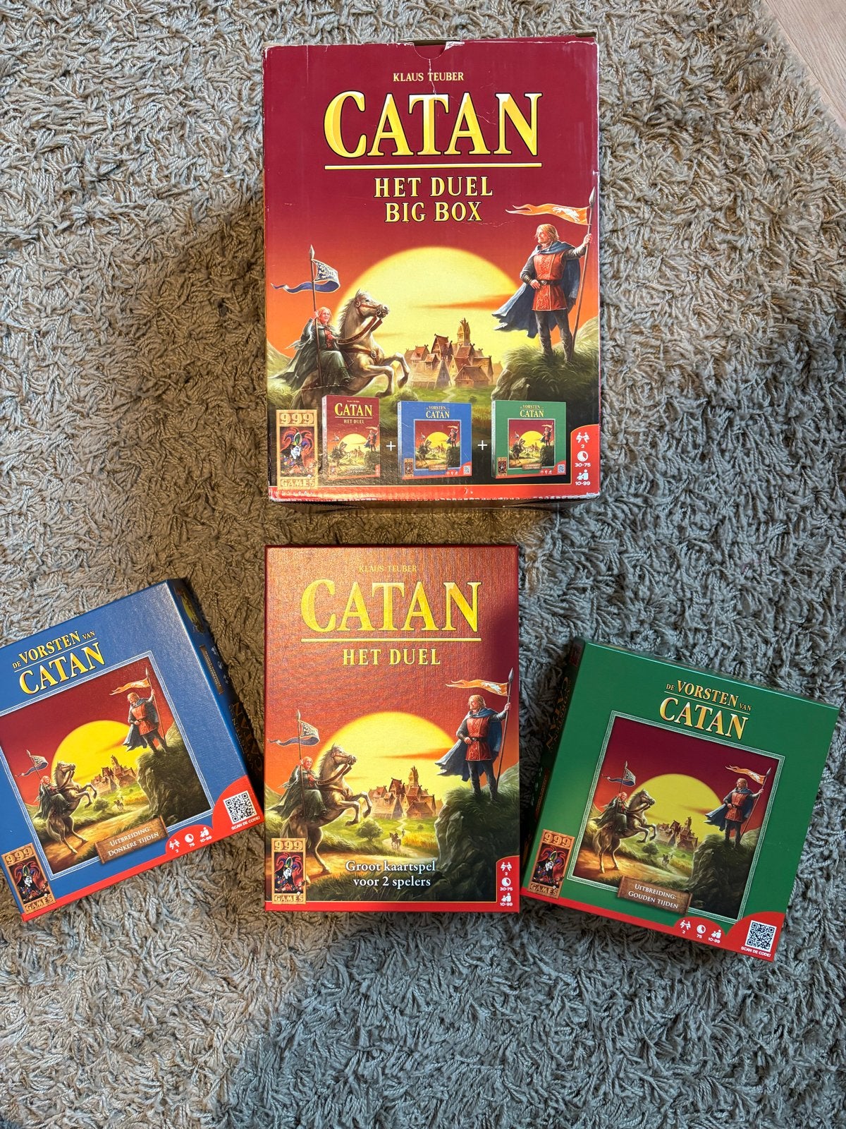Catan Het Duel Big Box + Uitbreidingen, Een of twee spelers, Ophalen, Zo goed als nieuw