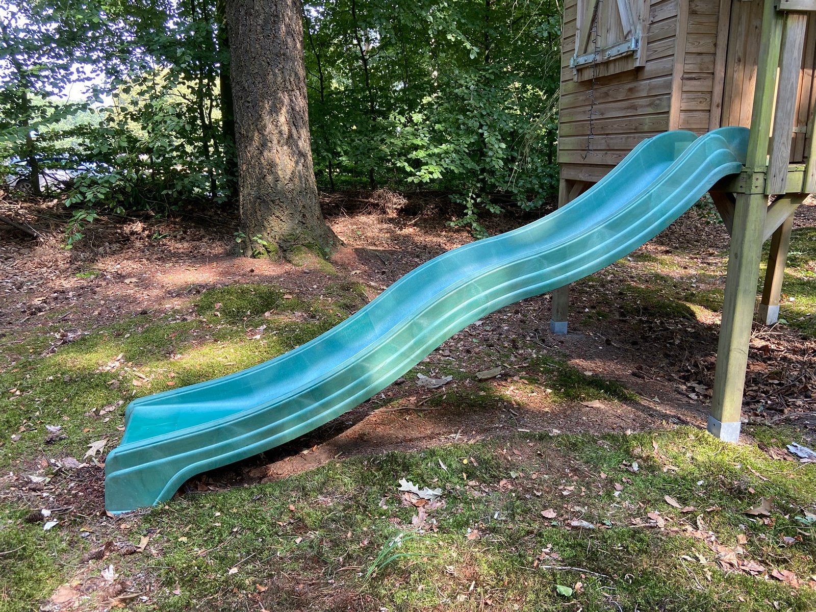 Glijbaan 300cm voor houten speelhuisje, Kinderen en Baby's, Speelgoed | Buiten | Speeltoestellen, Ophalen, Gebruikt, Glijbaan