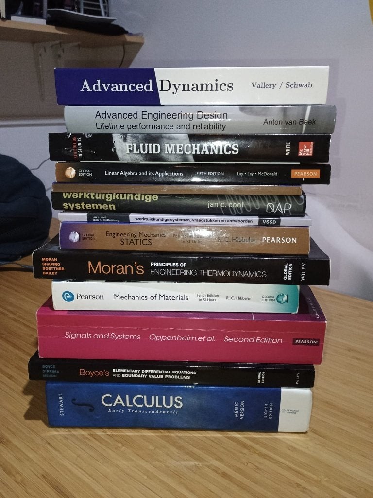 14 studieboeken Werktuigbouwkunde TU Delft, Boeken, Techniek, Ophalen, Gelezen, Werktuigbouwkunde