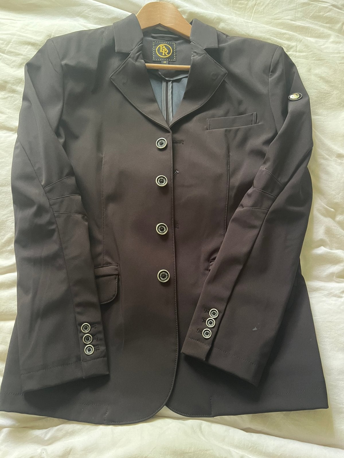 BR Heren Wedstrijdjas Madrid - Zwart maat 46 nieuw, Dieren en Toebehoren, Paardrijkleding, Ophalen of Verzenden, Zo goed als nieuw