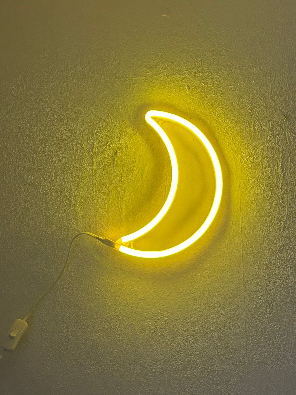 Neon maan lamp, Huis en Inrichting, Ophalen of Verzenden, Zo goed als nieuw, Wandlamp, Overige merken