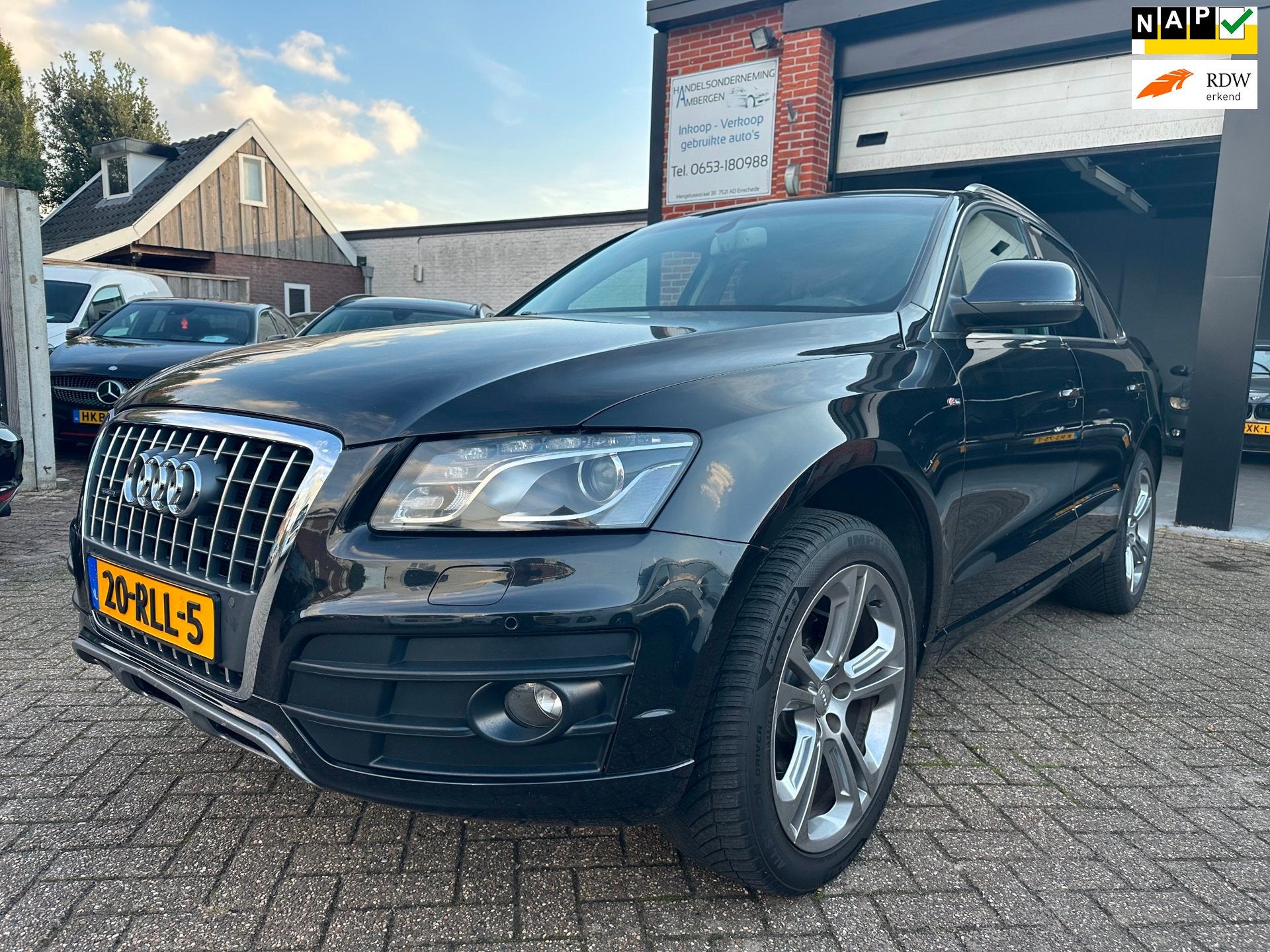 Audi Q5 2.0 TFSI quattro Pro Line AUTOMAAT-NAVI-PDC-CRUISE-L, Automaat, Gebruikt, Zwart, 4 cilinders