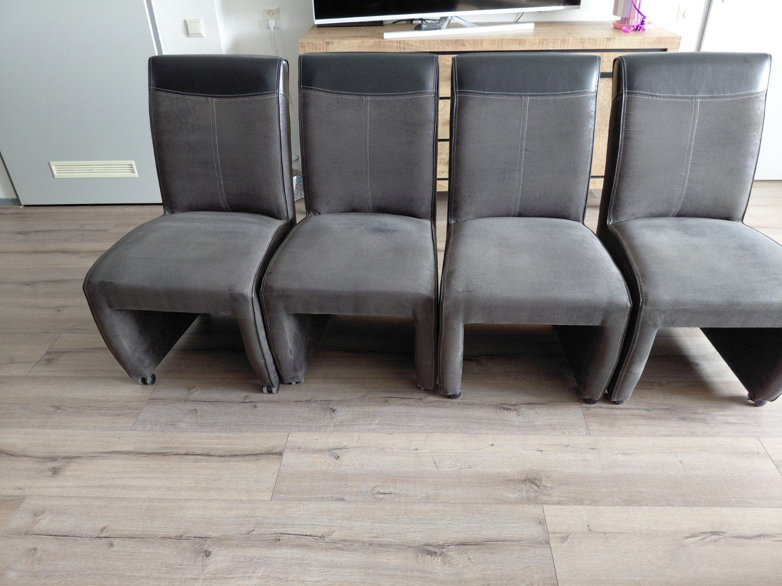eetkamer stoelen 4 stuks, Ophalen, Gebruikt, Vier