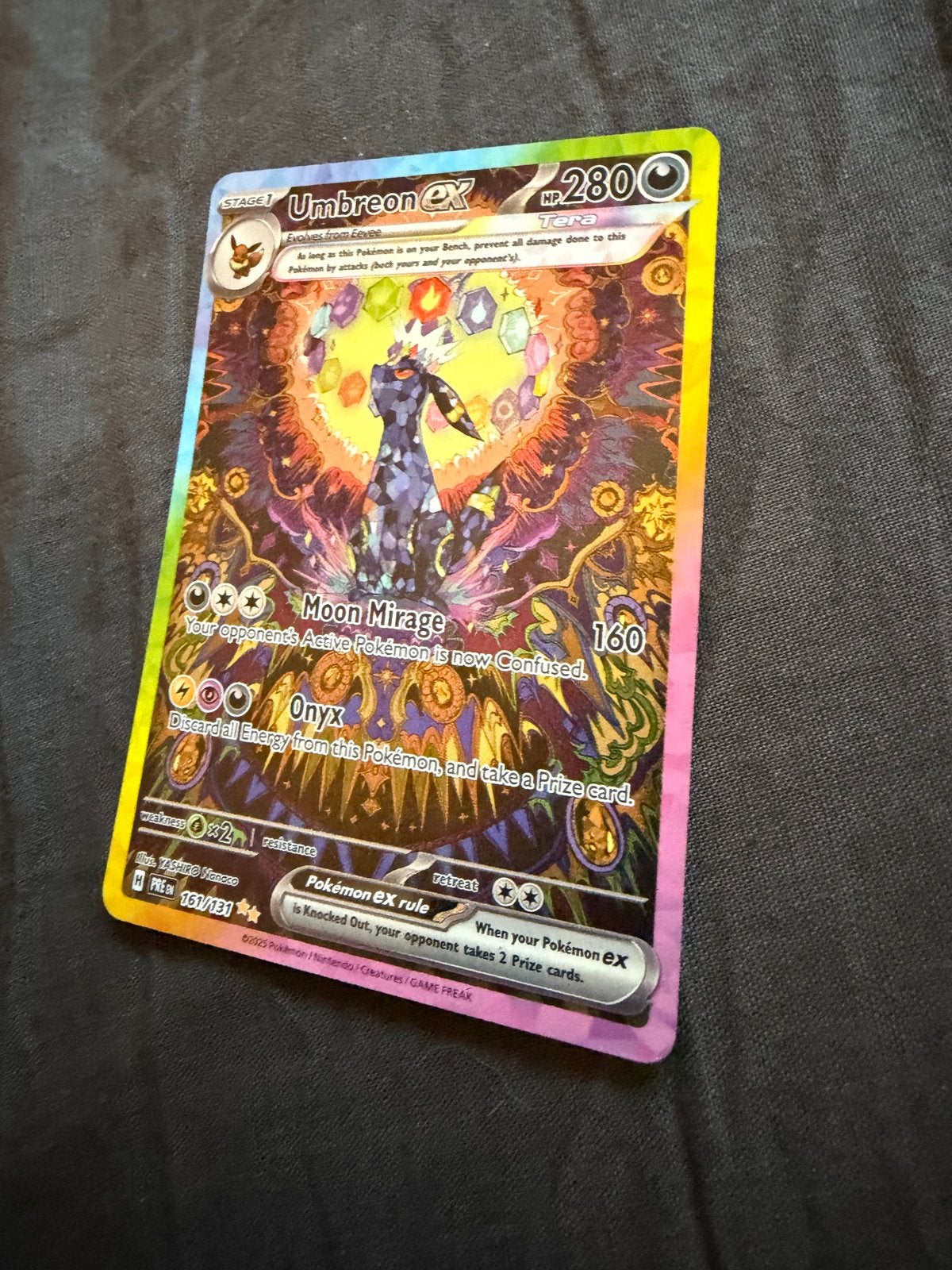 Foto 5 van Umbreon EX 161/131 - Prismatic Evolution