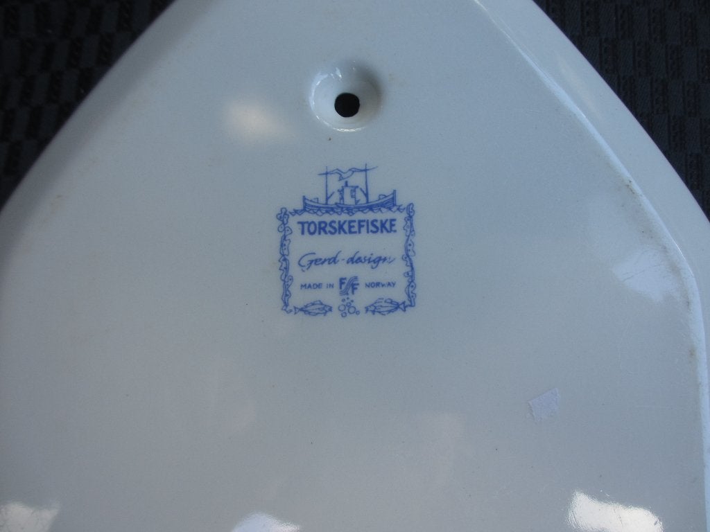 Figgjo Torskefiske grote kaasplank Gerd design Noorwegen '60, Antiek en Kunst, Ophalen of Verzenden