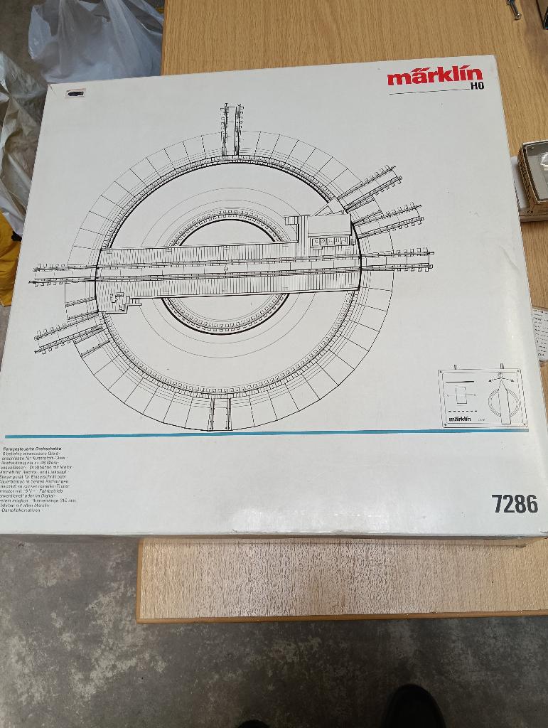 Märklin 7286 H0 Draaischijf (op afstand bestuurbaar), Wisselstroom, Gebruikt, Overige typen, Ophalen of Verzenden