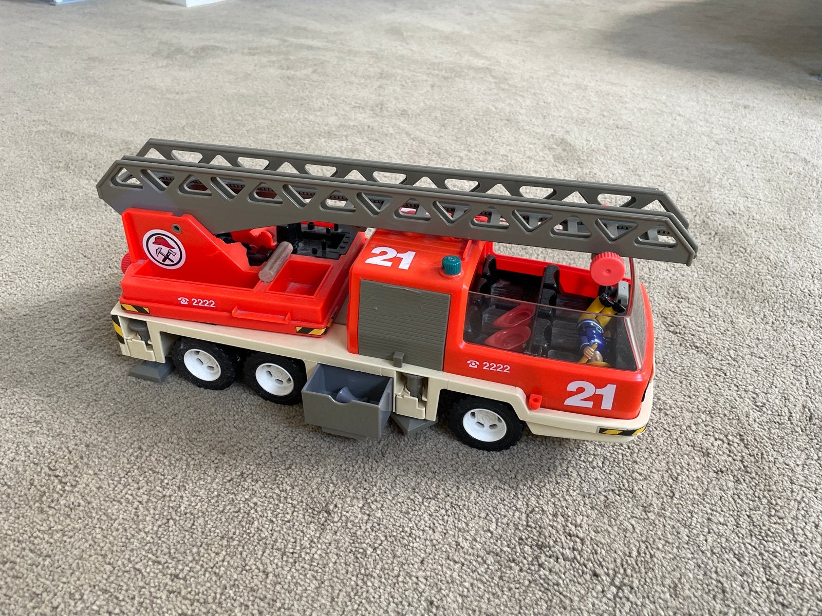 Playmobil Brandweerwagen met Uitschuifbare Ladder, Kinderen en Baby's, Ophalen of Verzenden, Gebruikt
