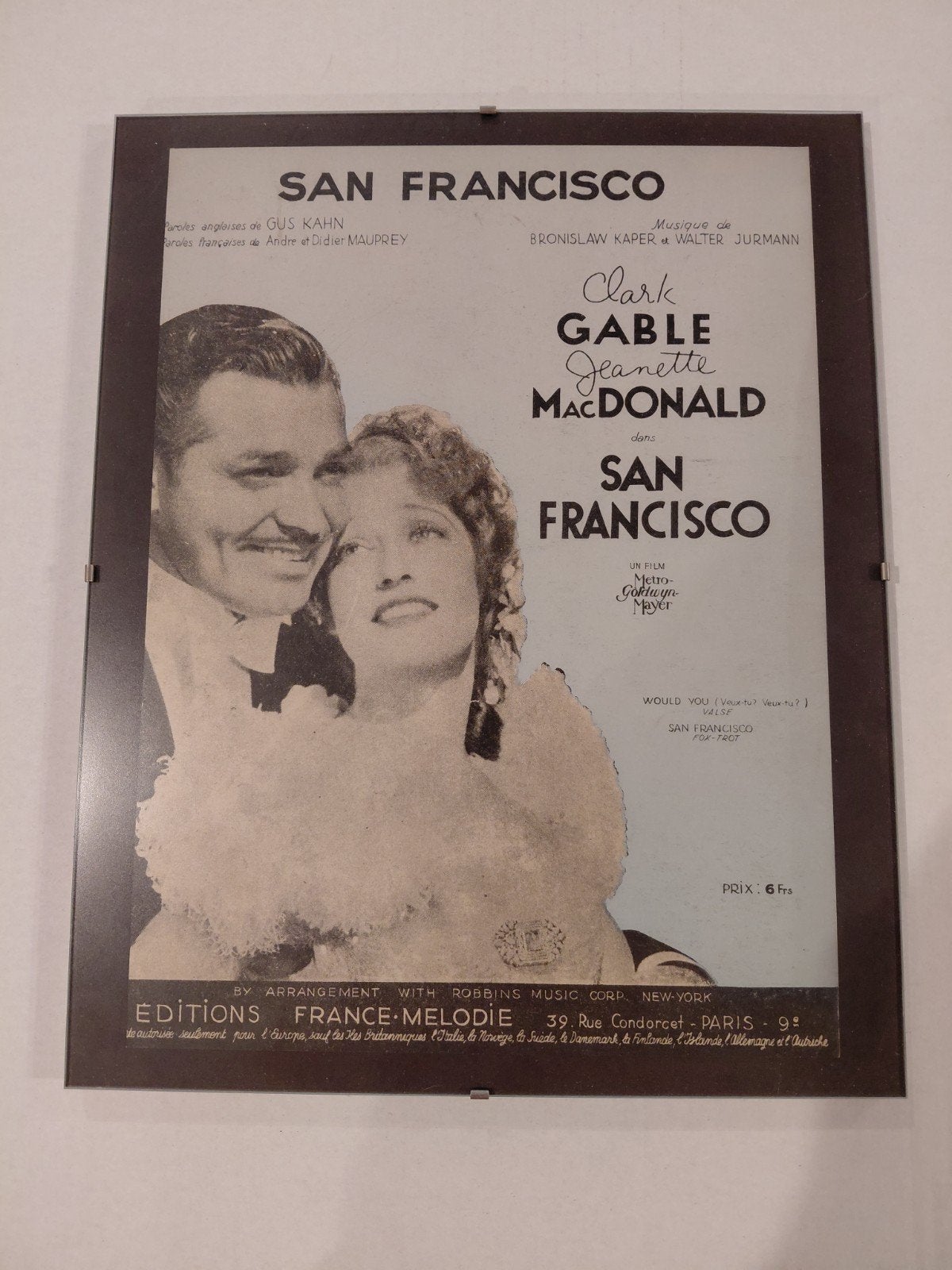 Vintage poster San Francisco, Ophalen, A1 t/m A3, Film en Tv