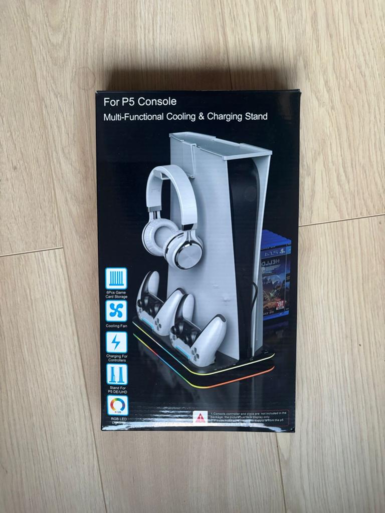 Playstation 5 Standaard met Koeling en Oplader, Ophalen of Verzenden, Zo goed als nieuw