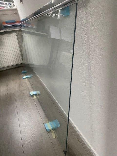Douchedeur van veiligheidsglas, Ophalen, Nieuw, Met douche