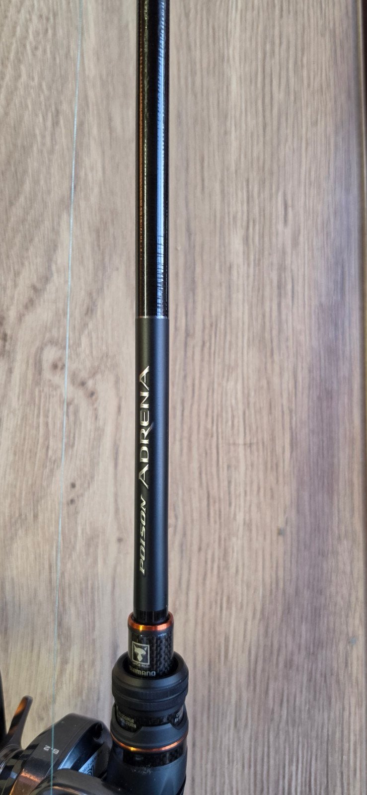 Shimano Adrena Poison + SLX DC, Ophalen of Verzenden, Zo goed als nieuw, Complete set