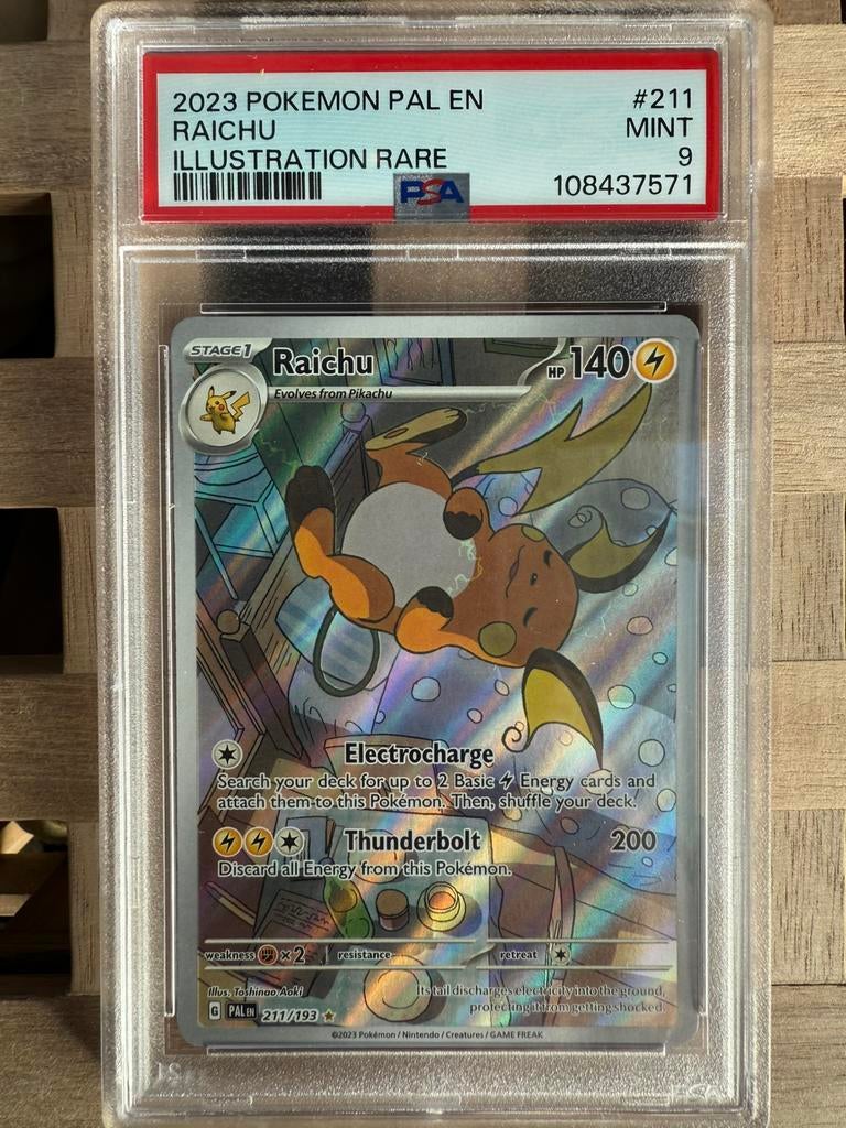 Raichu (Paldea Evolved - 211) PSA 9, Ophalen, Zo goed als nieuw