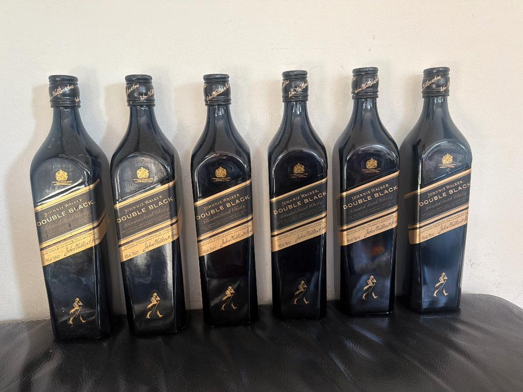 6 Lege flessen Double Black, Ophalen of Verzenden, Zo goed als nieuw