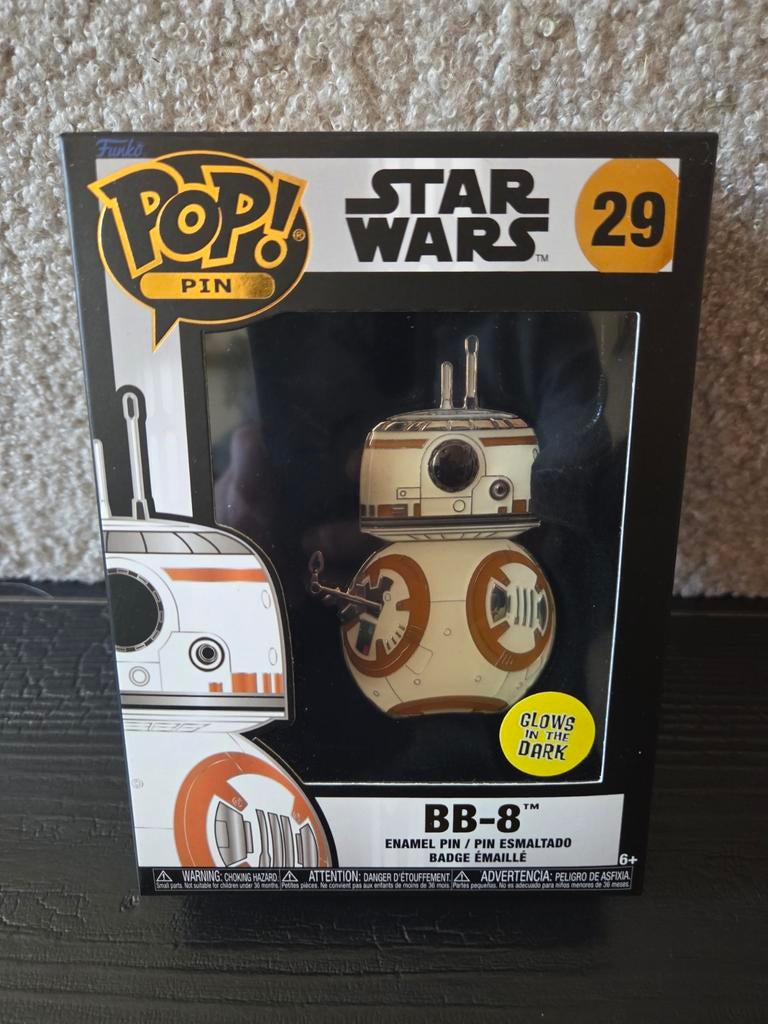 Funko Pop! Pin Star Wars BB-8 Glows in the Dark, Verzenden, Nieuw