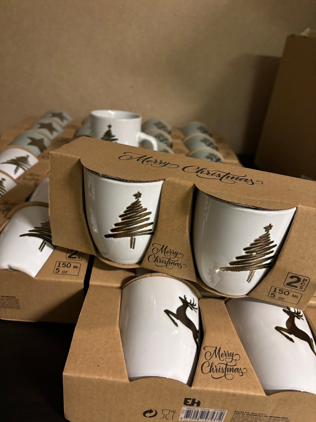 14 sets Kerst kopjes/mokken, Diversen, Ophalen of Verzenden, Nieuw