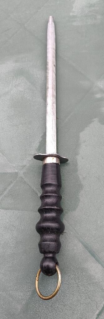 Aanzetstaal (rattenstaart) met kunststof greep merkloos, Zilver, Ophalen of Verzenden, Metaal, Overige merken