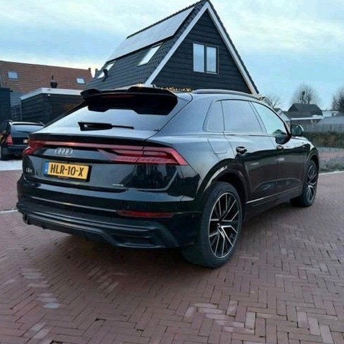 Audi Q8 55 Tfsi Quattro 340pk Tiptronic 2019 Zwart, Auto's, Automaat, Zwart, 2995 cc, Q8