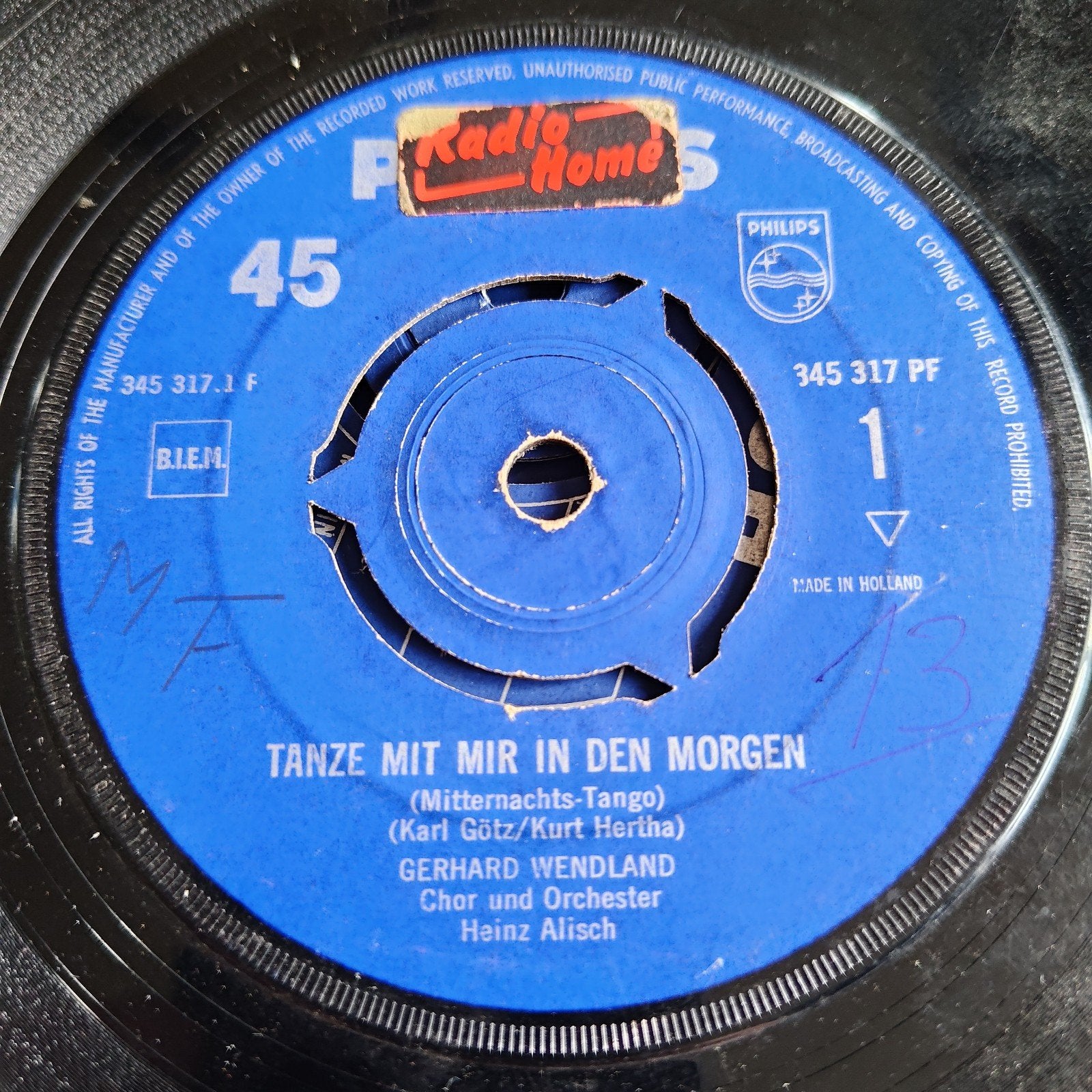 Gerhard Wendland - Tanze mit mir in den Morgen (Single), Gebruikt, 7 inch, EP, Schlager