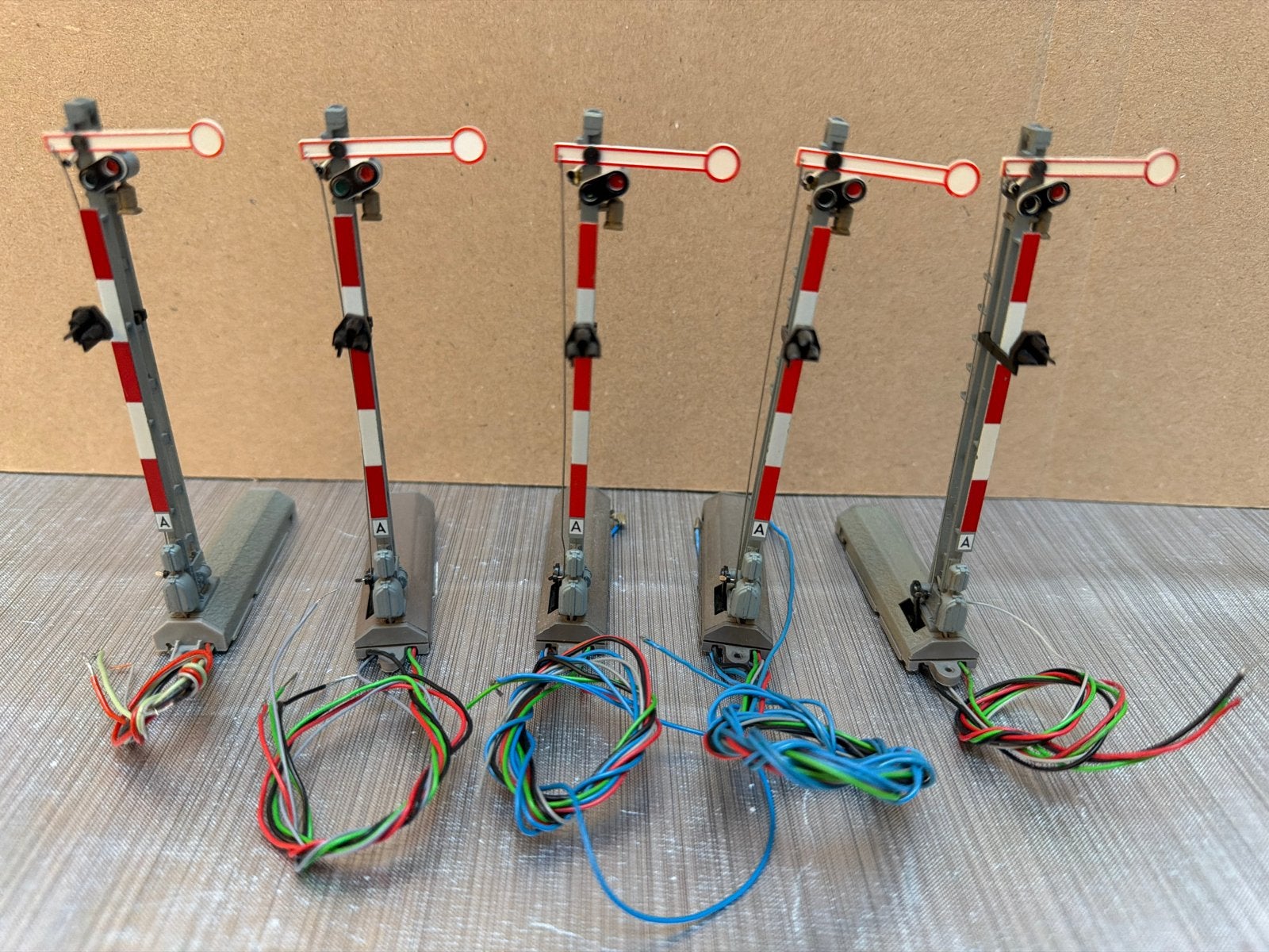 Set van 5x Fleischmann H0 6205 Hoofdsein / Armsein (Werkend!, Verzamelen, Ophalen of Verzenden, Gebruikt, Trein, Schaalmodel