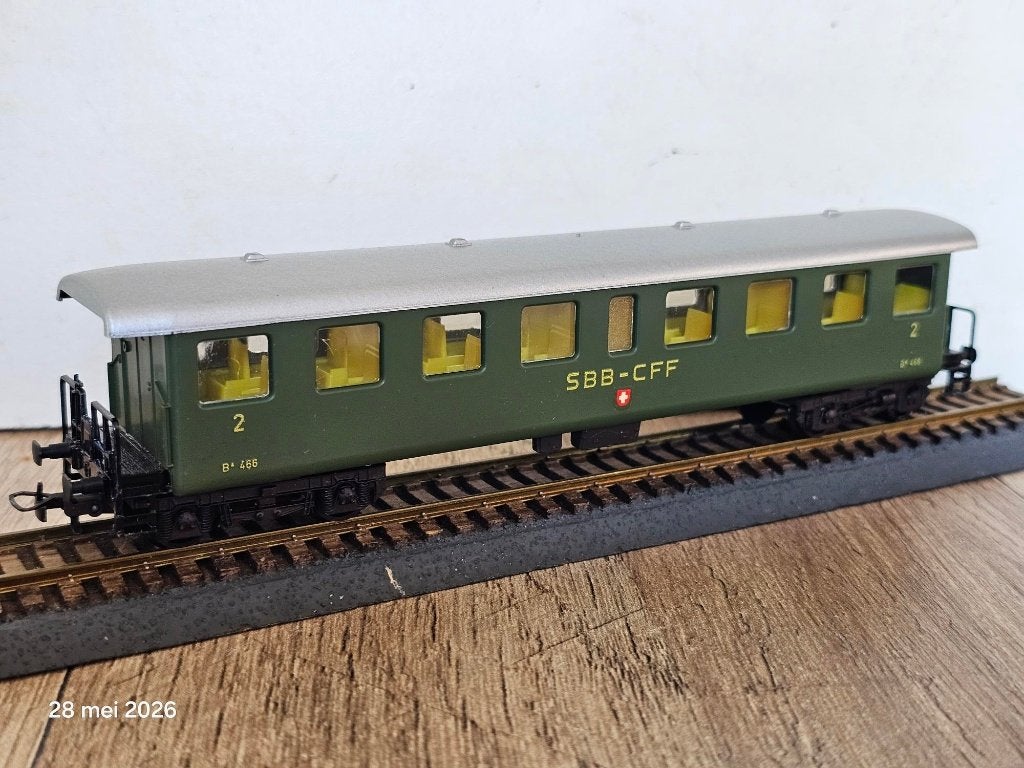Modeltreinwagon H0 kleinbahn SSB wagon zwitserse spoorwegen, Hobby en Vrije tijd, Modeltreinen | H0, Overige merken, Gelijkstroom of Wisselstroom