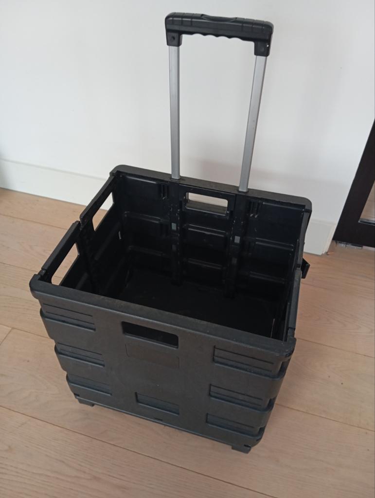 Opvouwbare boodschappenkar, Gebruikt, Opvouwbaar, Bak of Kist, Minder dan 50 cm