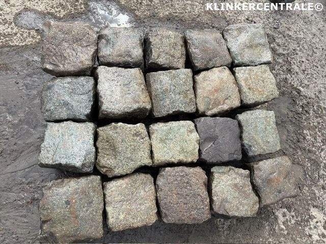 500m2 natuursteen graniet keien ca. 17x17cm kinderkoppen str, Bij dit gebruikte product niet te achterhalen, Gebruikt, Verzenden