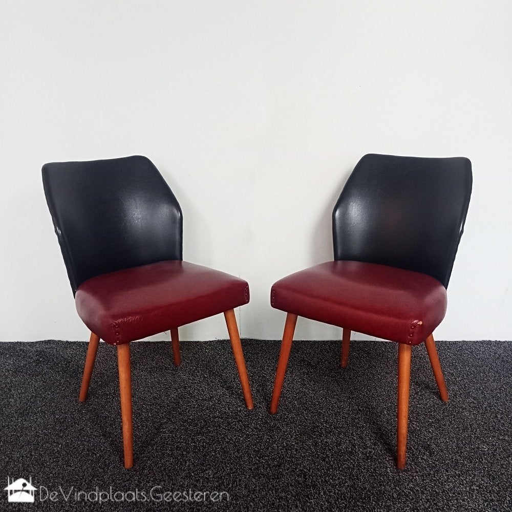 Opvallende set midcentury stoelen, Ophalen