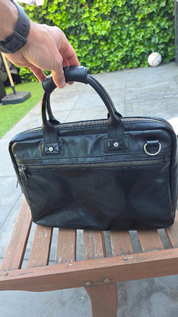 Castelijn & Beerens laptop tas / aktetas zwart, Computers en Software, Laptoptassen, Castelijn & Beerens, Gevoerd laptopvak, Aktetas