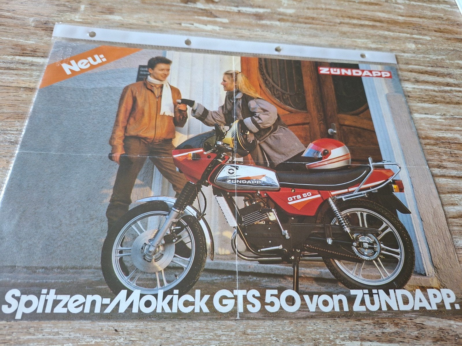 Zundapp  spinter folder origineel, Ophalen of Verzenden