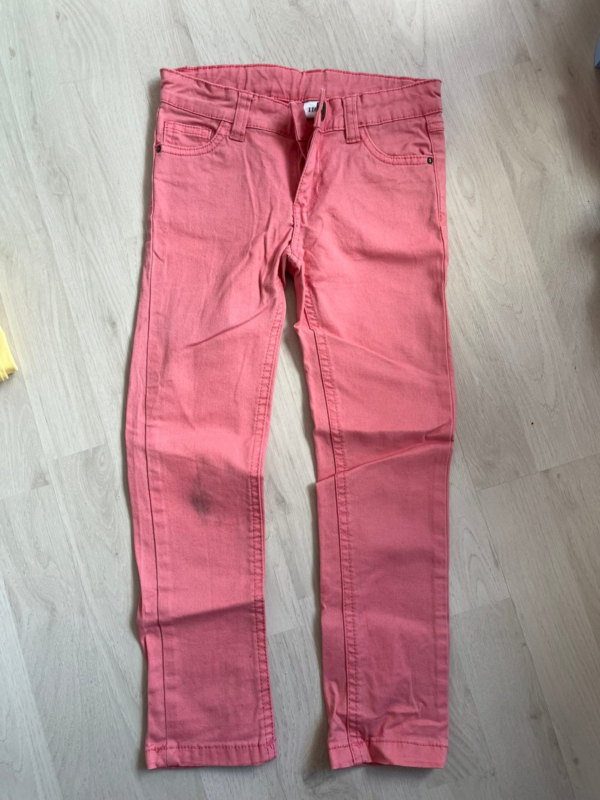 Roze skinny jeans, maat 116, Kinderen en Baby's, Kinderkleding | Maat 116, Ophalen, Gebruikt