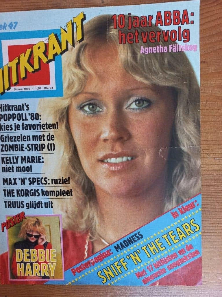 ABBA artikel uit begin jaren 80 1,50 per stuk, Ophalen of Verzenden, Gebruikt, Foto of Kaart