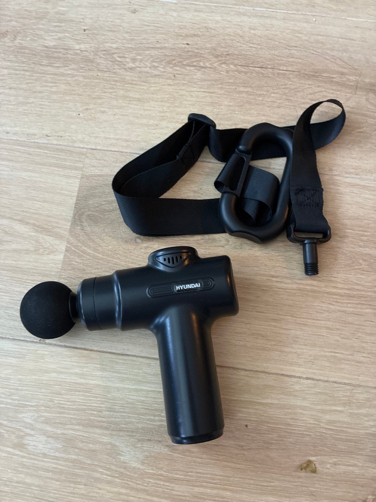 Hyundai Massage Gun met Draagband - Zo goed als nieuw, Ophalen of Verzenden, Gebruikt, Apparaat