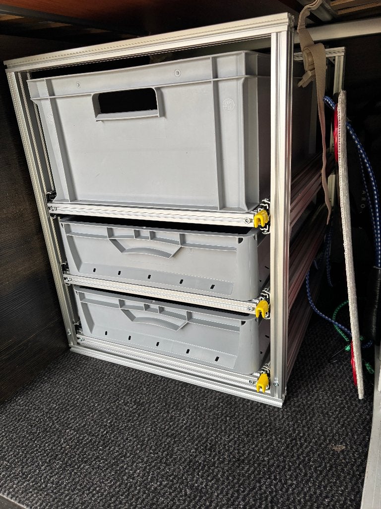 Camper opbergsysteem  Ladensysteem, Ophalen, Nieuw