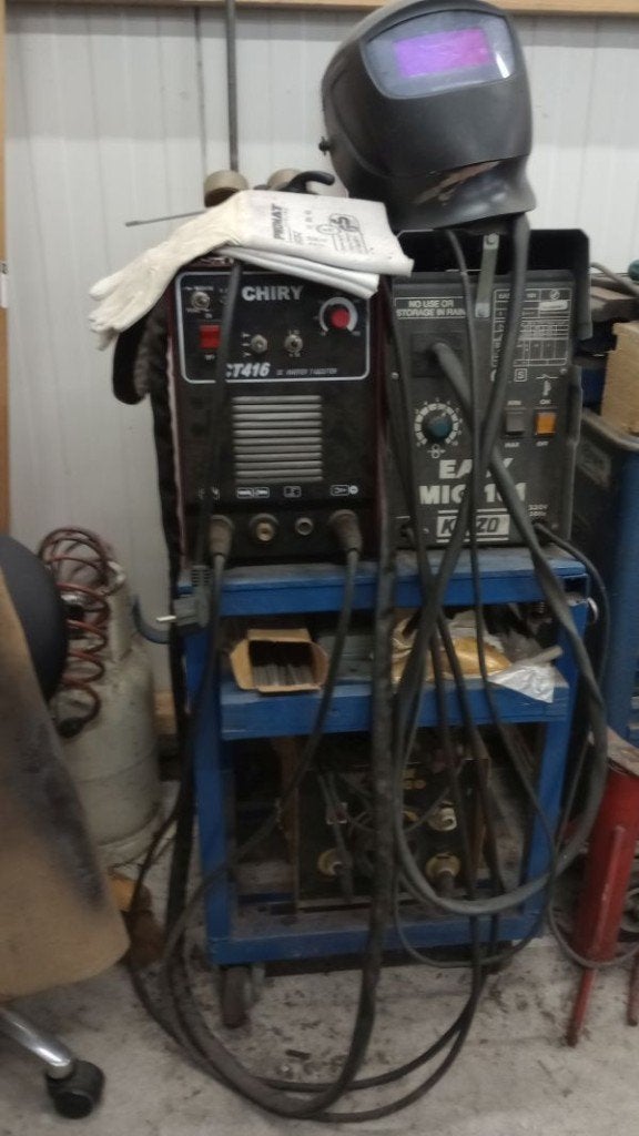 Lasmachines met laskar compleet 220V, Ophalen, Gebruikt, 150 tot 250 ampère, Inverter