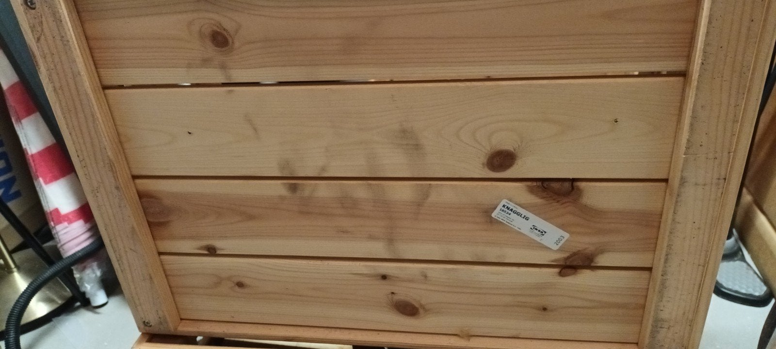 Ikea Knagglig houten kist - Handige opberger, Huis en Inrichting, Ophalen, 50 – 75, Minder dan 50 cm, Gebruikt