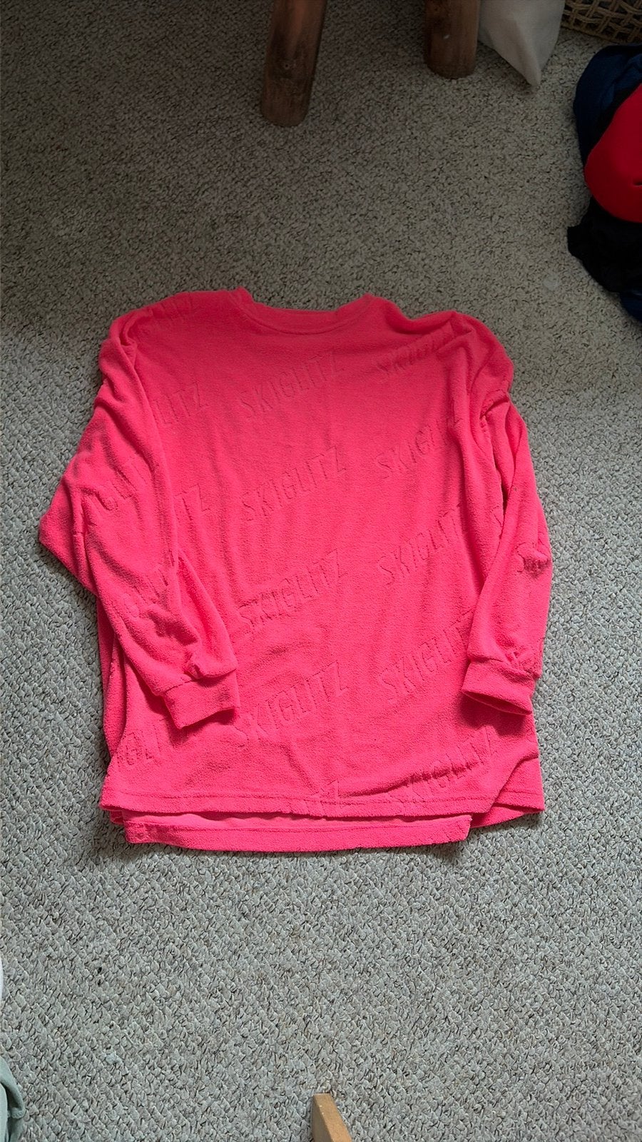 Skiligtz neon roze trui M badstof, Ophalen of Verzenden, Gedragen, Roze, Lange mouw