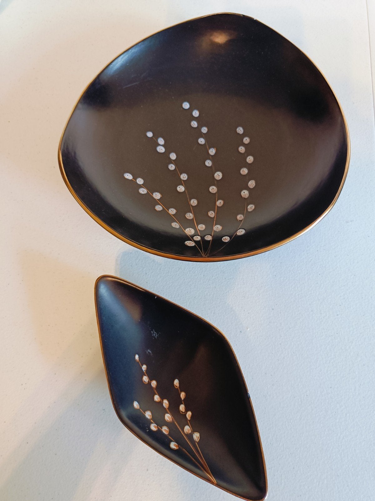 Flora Gouda Holland mid century schalen set, Antiek en Kunst, Ophalen of Verzenden